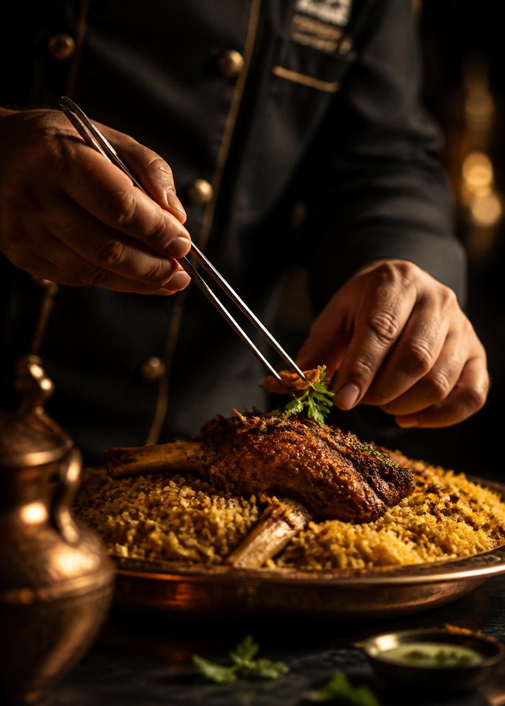 Chef plating shawaya